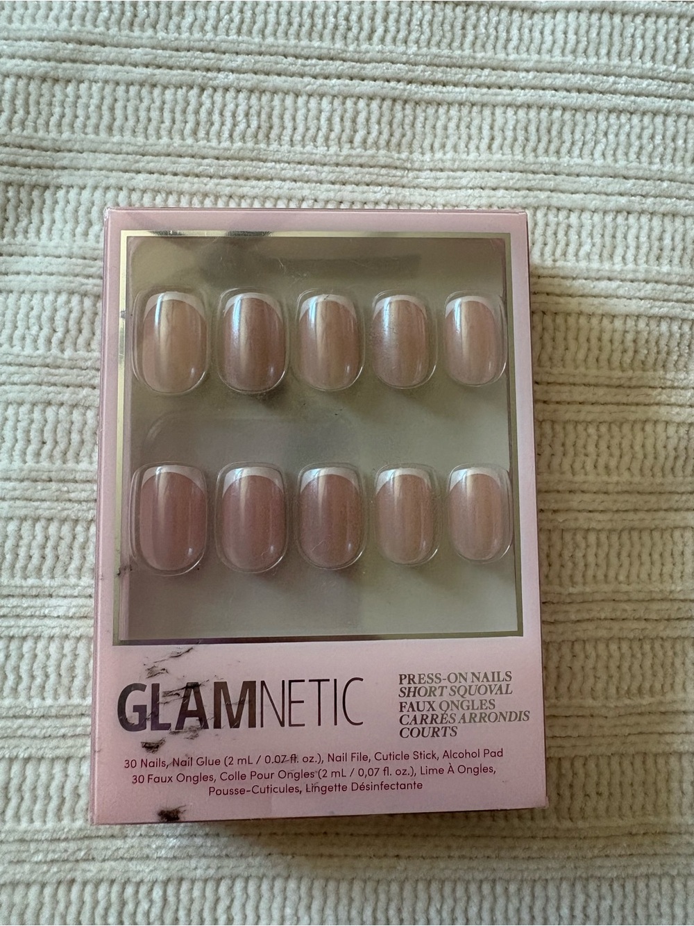 Glamnetic Press-On Nails in Nude Pink French Tip La Perle